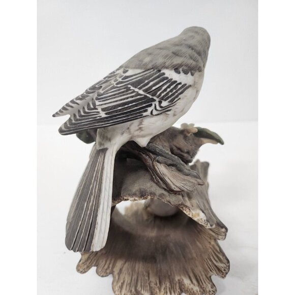 Vintage 1979 Homco Masterpiece Porcelain Mockingbird Mom & Baby Bird Figurine - Picture 6 of 12